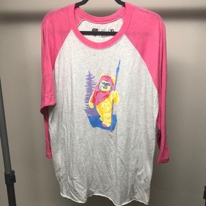 XL Ewok 3/4 Length Tee